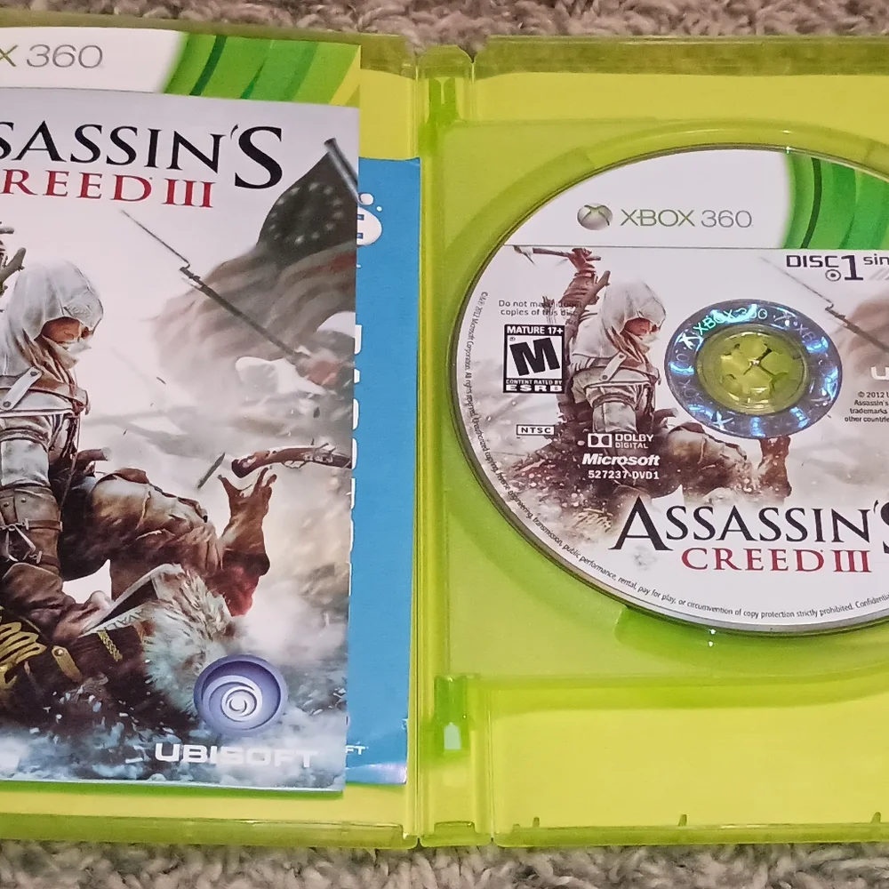 Assassin's Creed III (Microsoft Xbox 360, 2012) Warfare Family